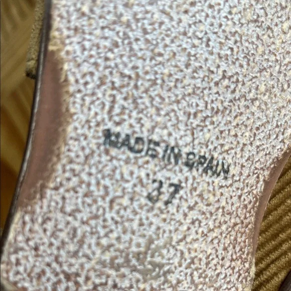 Free People Royale Gold Corduroy Flats Slip-On Shoes Textured - Picture 7 of 8